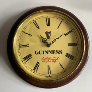 Guinness Round Wall Clock — Made in Ireland